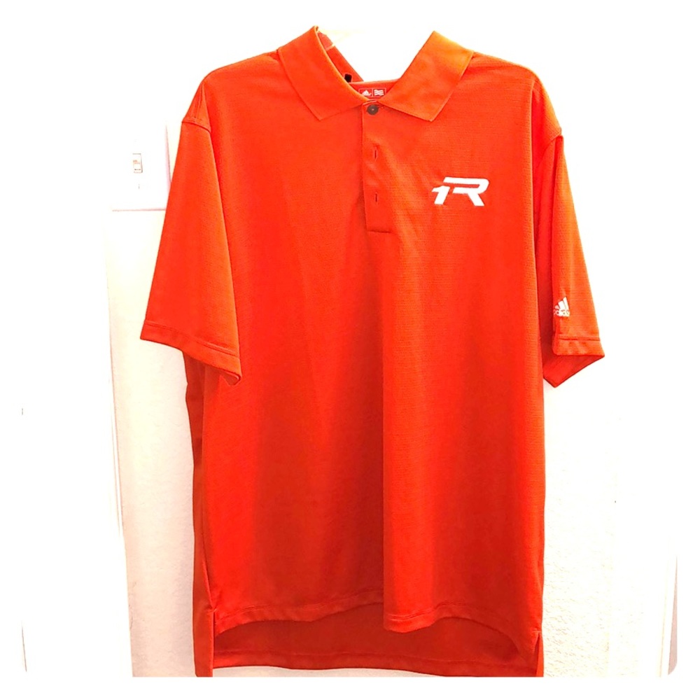 Adidas orange polo